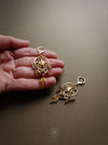 Boho macrame earrings with dangling elements, New elegant earrings native style