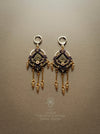 New bohemian macrame earrings, Festival earrings modern native style