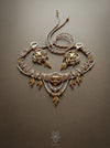 New small macrame choker necklace, Festival tribal choker